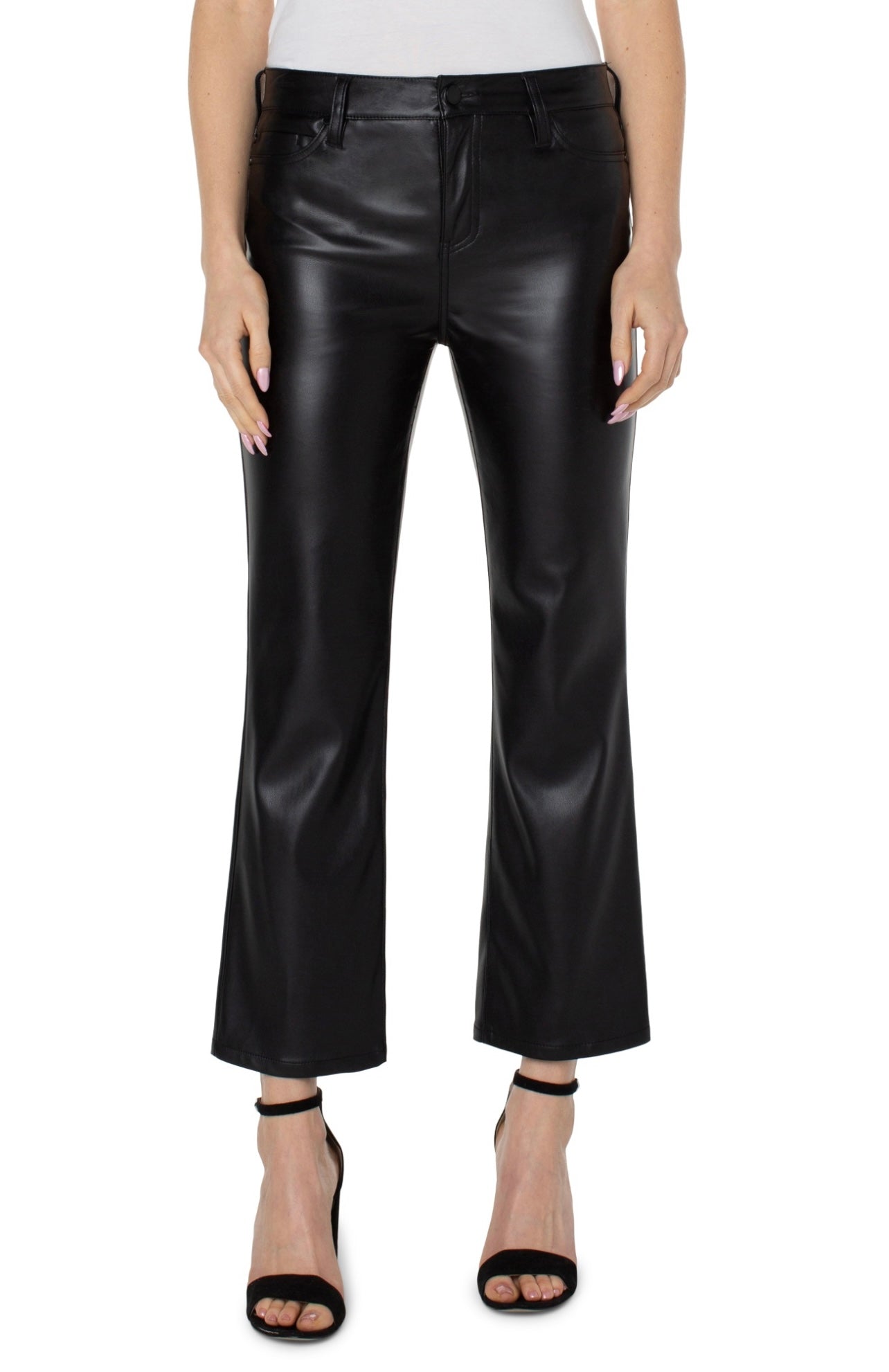 Hannah Leather Flares