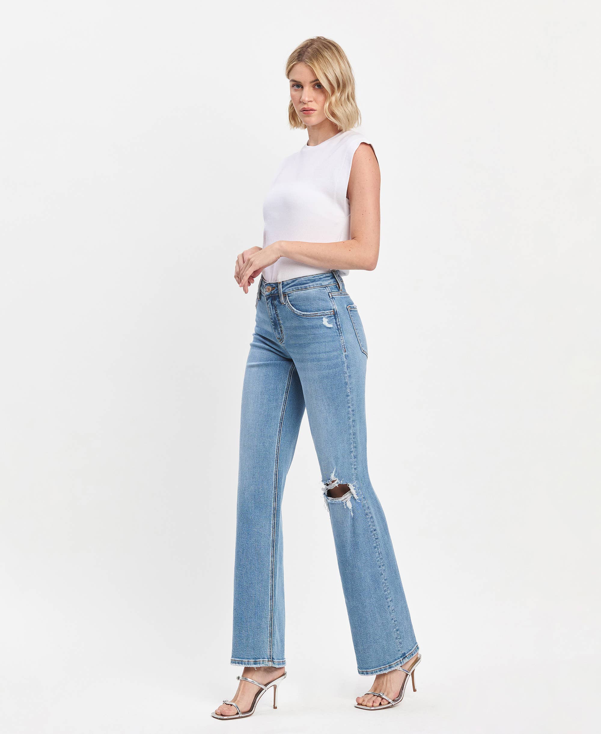 HR Slim Wide Leg Jeans