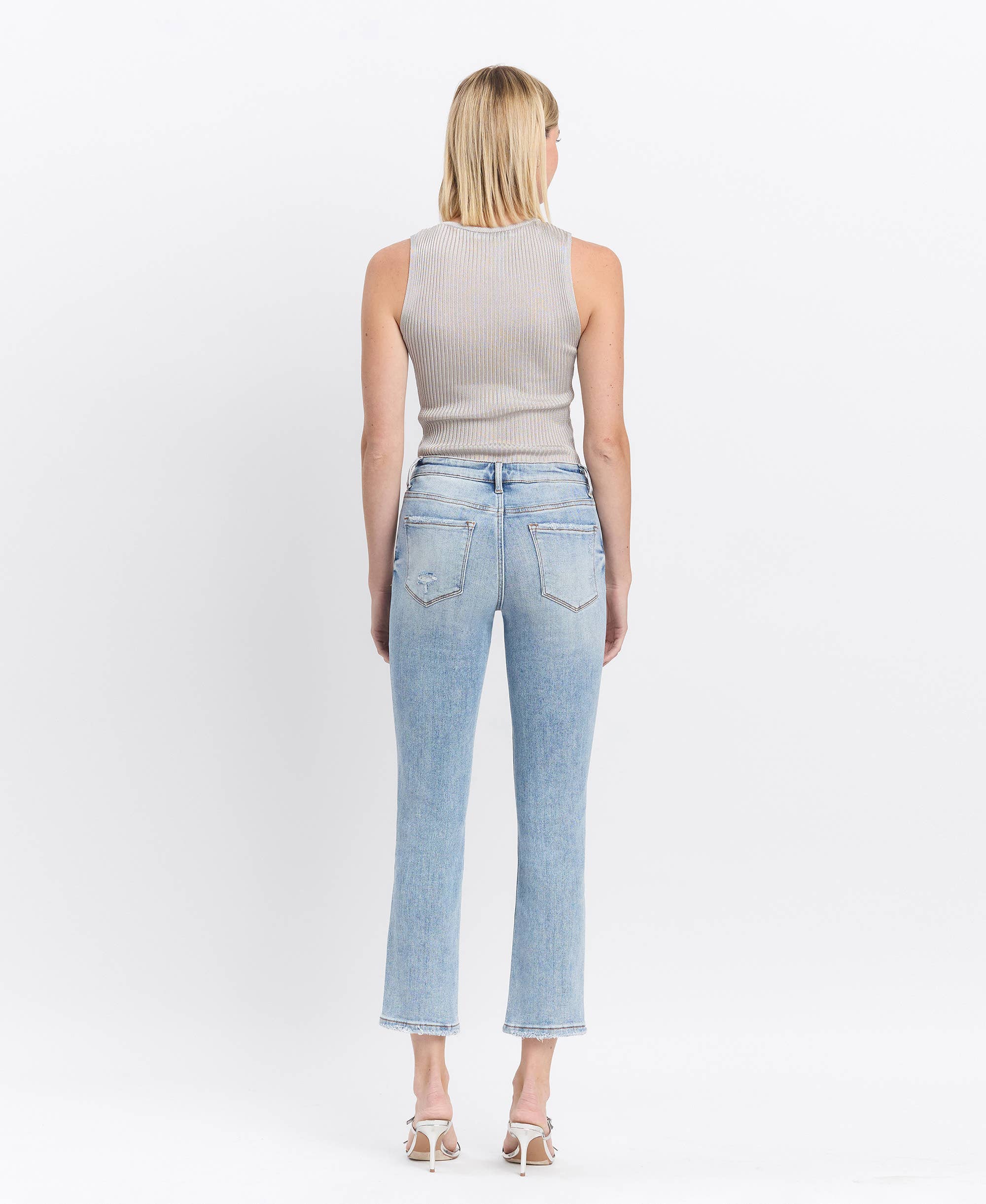 MR Crop Slim Straight Jeans
