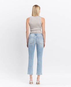 MR Crop Slim Straight Jeans