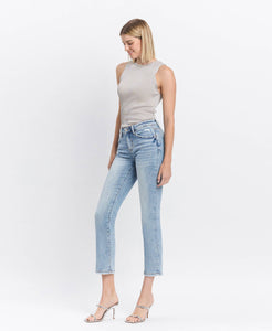 MR Crop Slim Straight Jeans