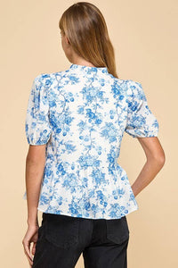 Simone Floral Peplum Top