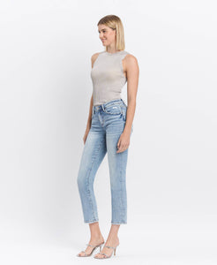 MR Crop Slim Straight Jeans