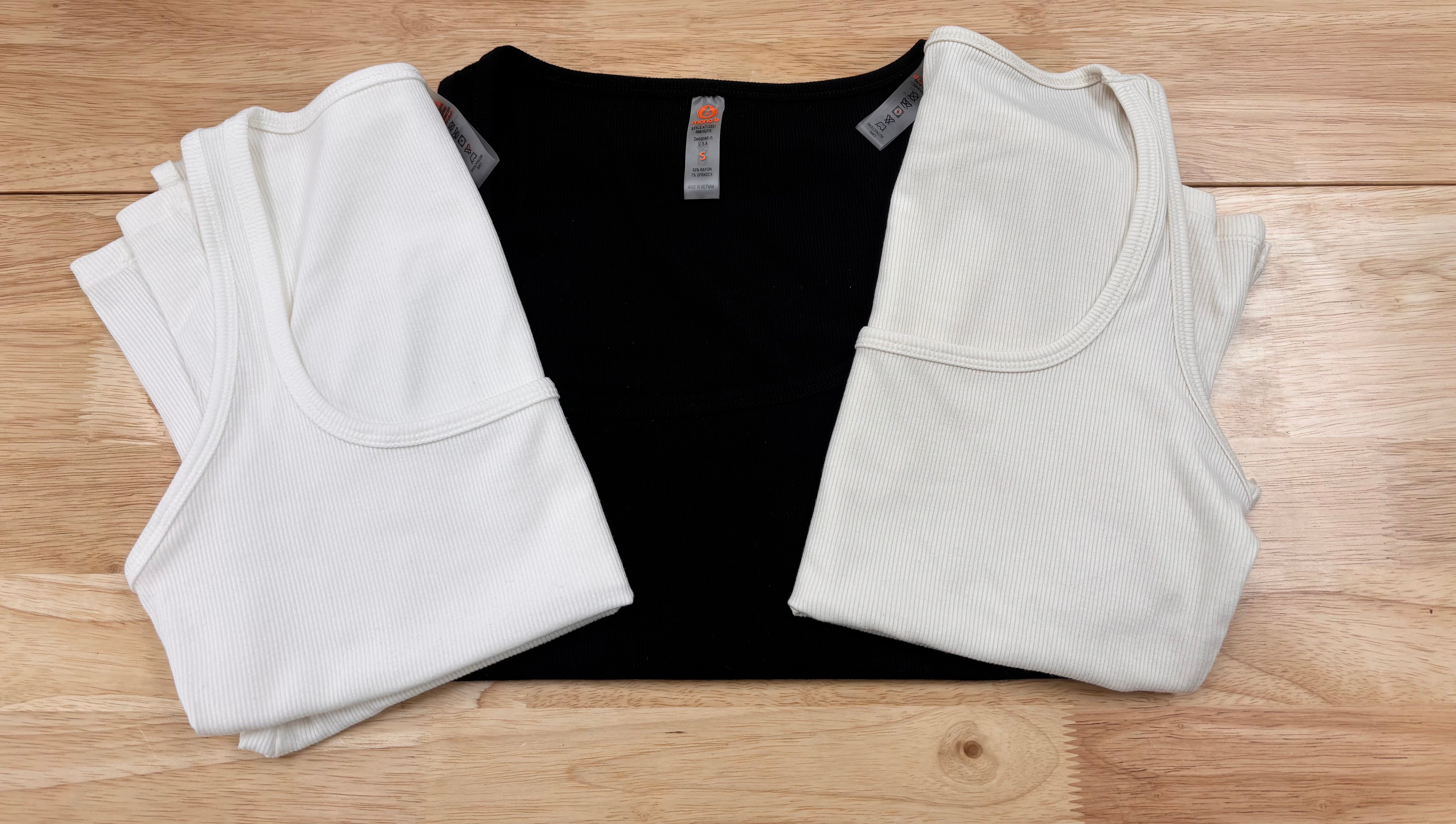 Square Ribbed Tanks
