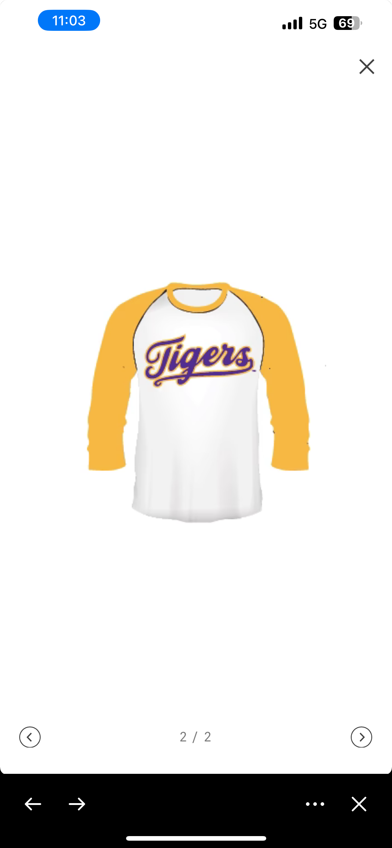 Tigers Raglan Tee