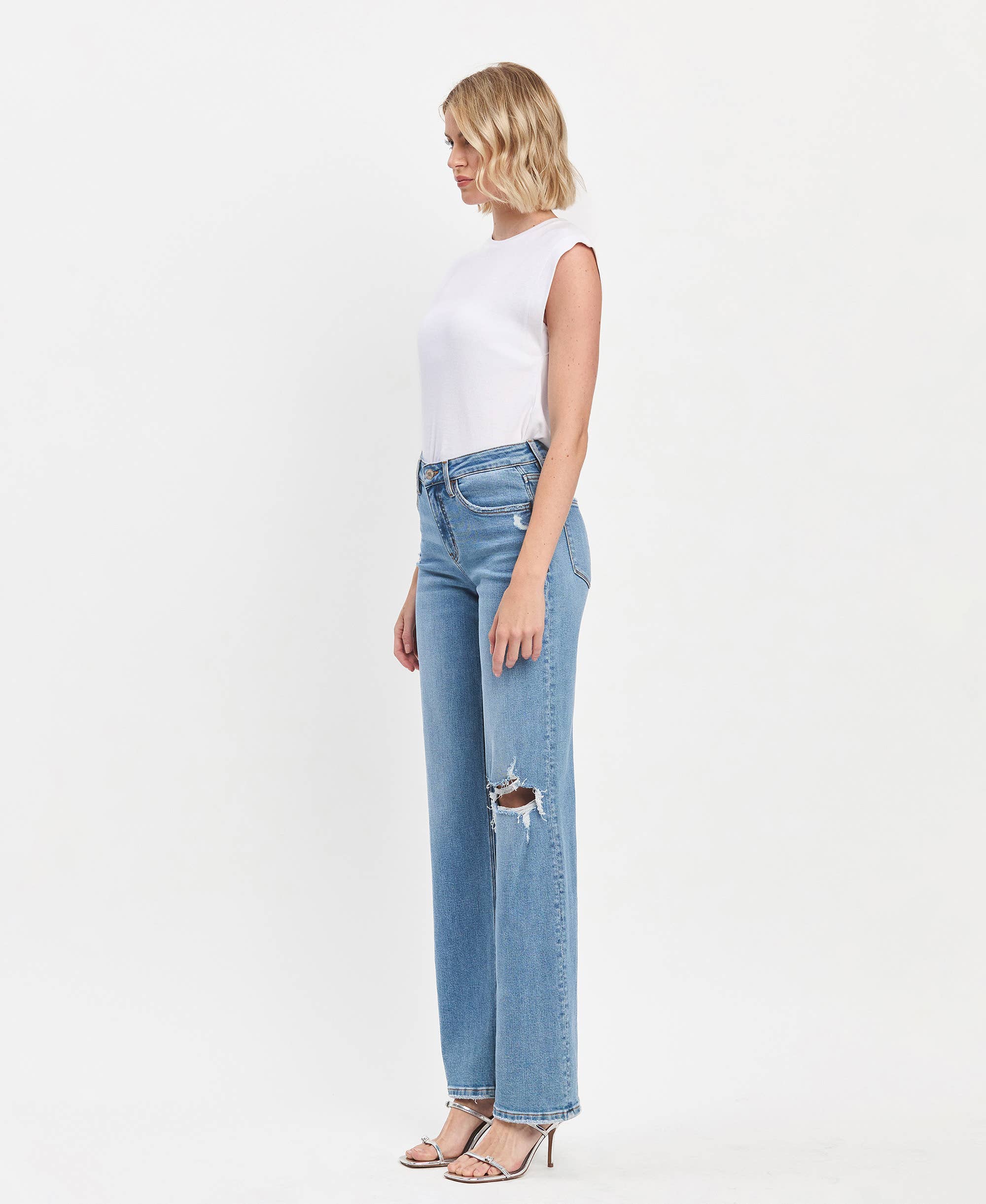 HR Slim Wide Leg Jeans