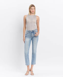 MR Crop Slim Straight Jeans