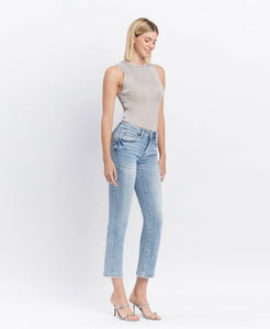 MR Crop Slim Straight Jeans