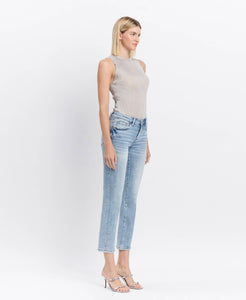 MR Crop Slim Straight Jeans