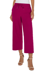 Pull on Wide Crop Trouser